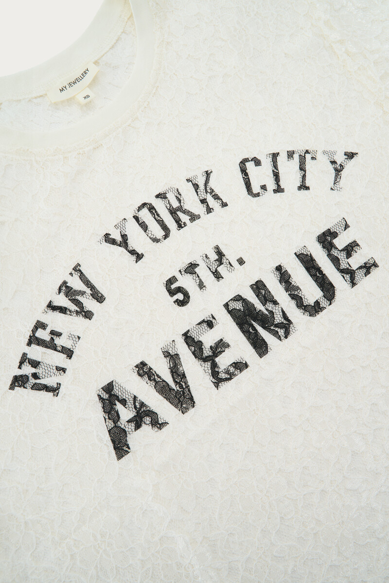 White lace top "New York Avenue" | My Jewellery