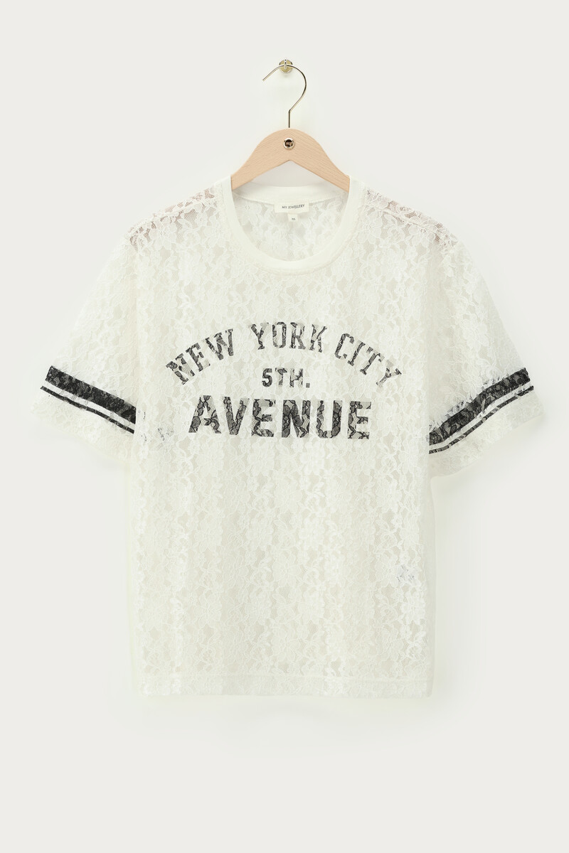 White lace top "New York Avenue" | My Jewellery