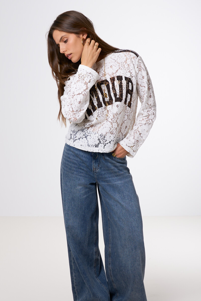 White lace top "Amour" | My Jewellery