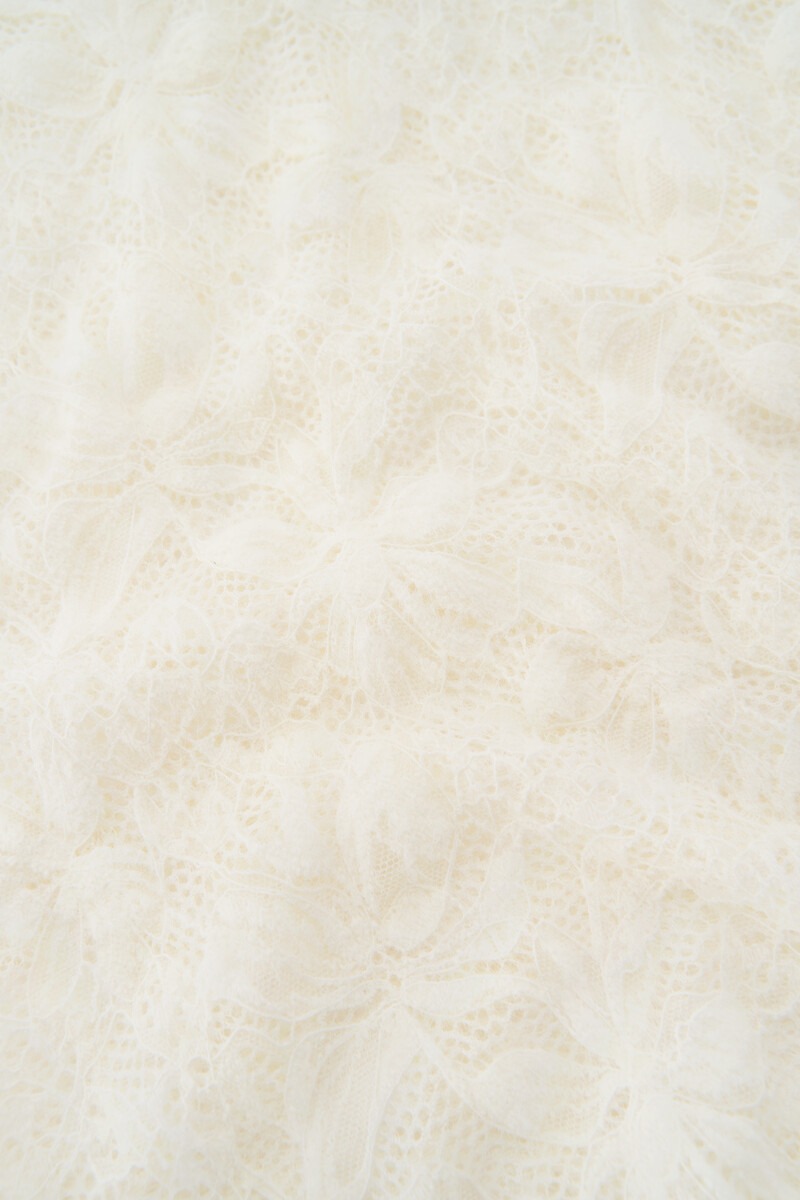 White Lace Top with Flowers | My Jewellery
