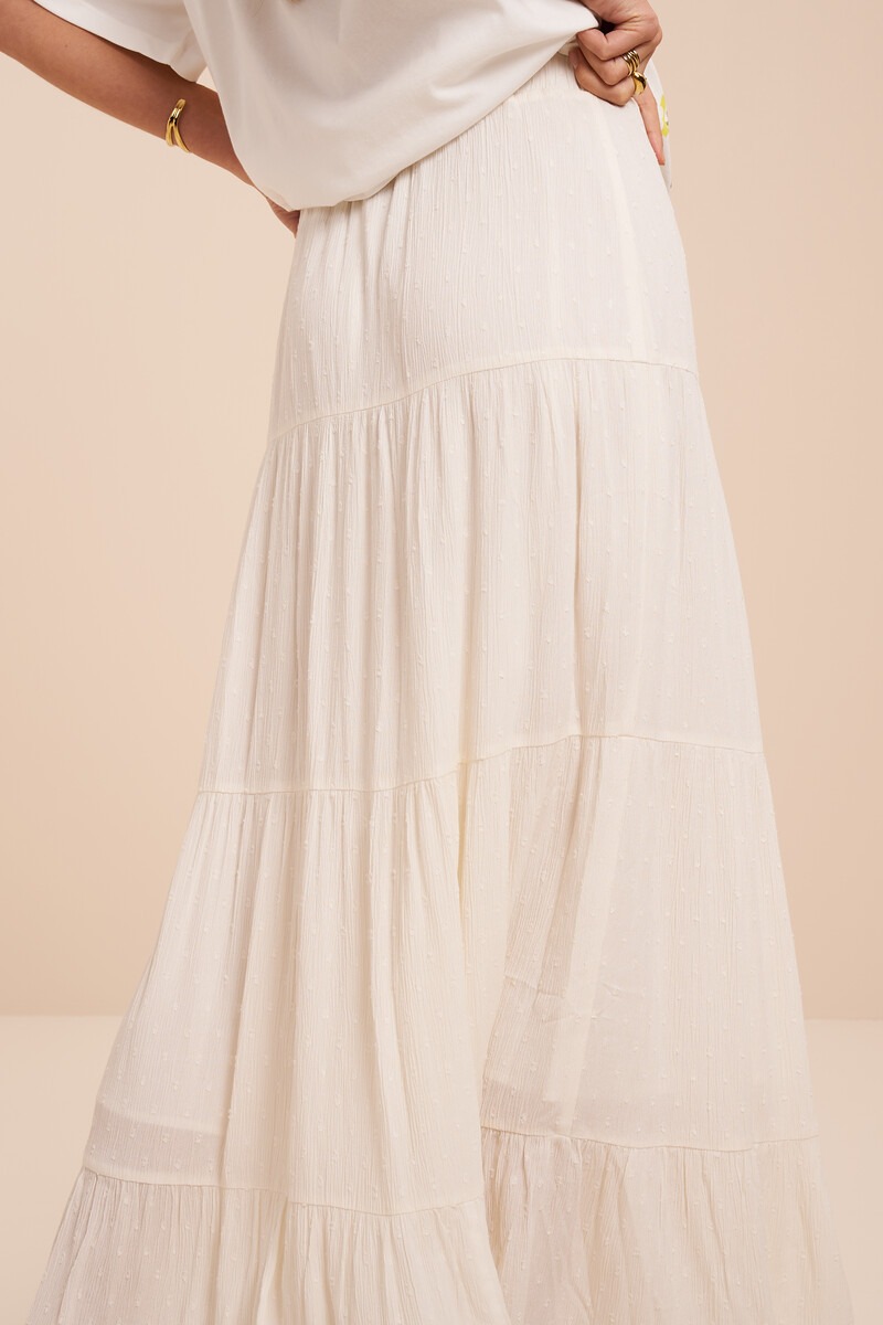 White layered maxi skirt | My Jewellery