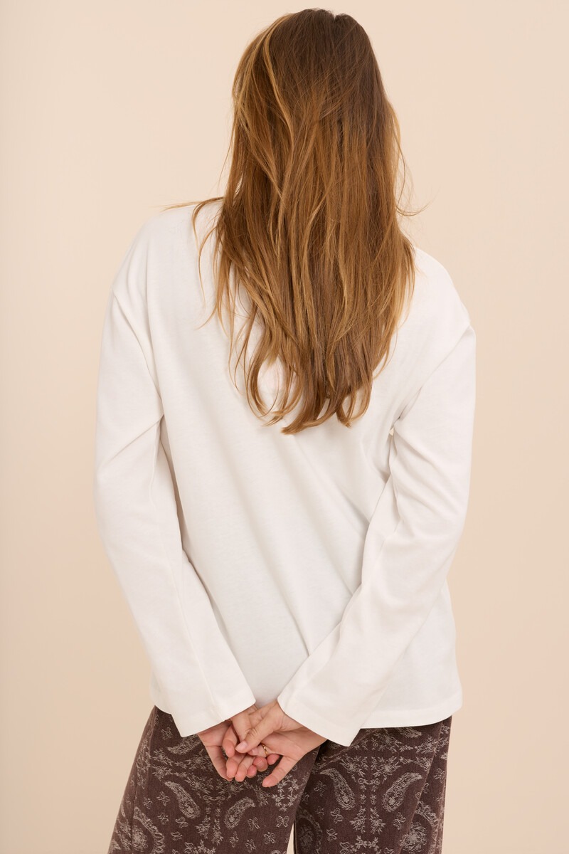 White long-sleeve with print 'Atelier Paris' | My Jewellery