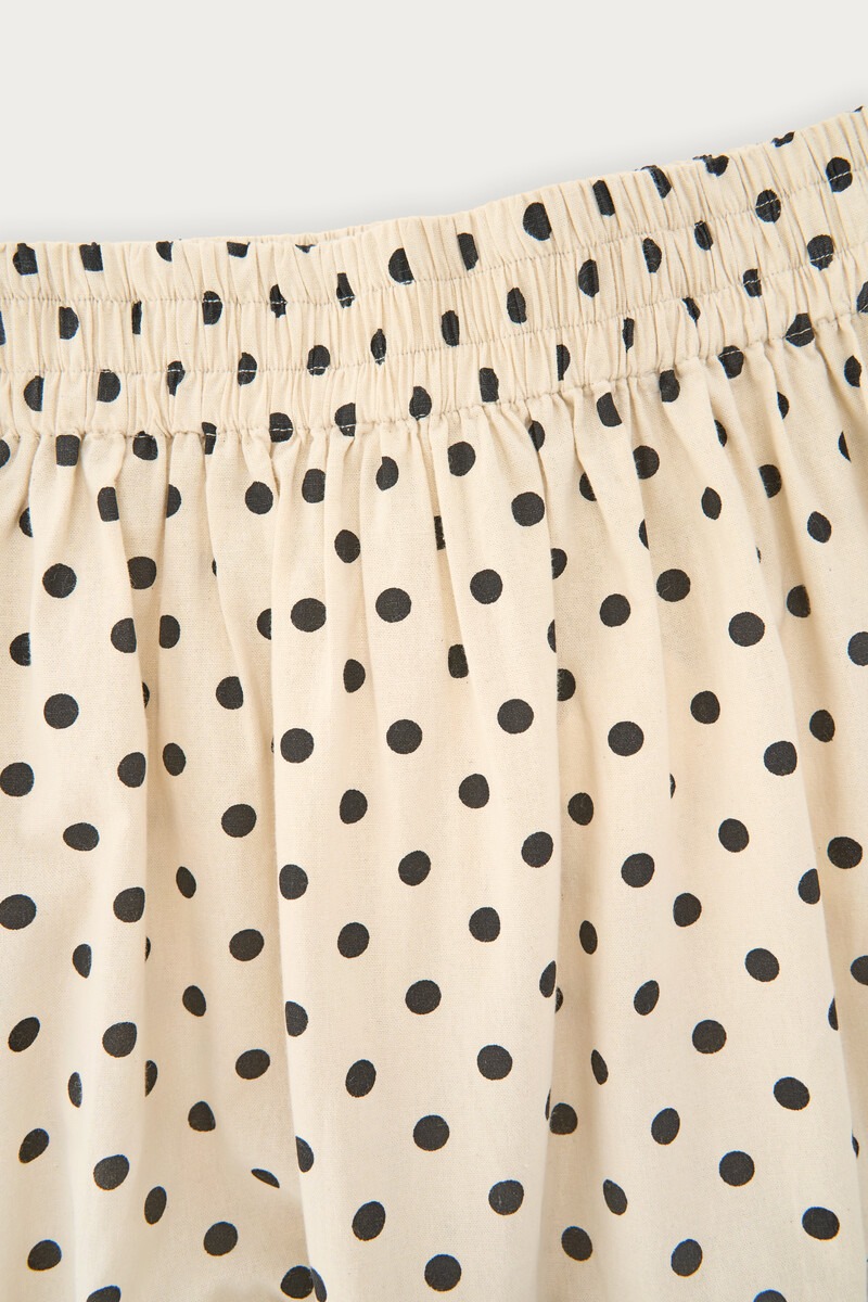 White maxi skirt with polka dot | My Jewellery