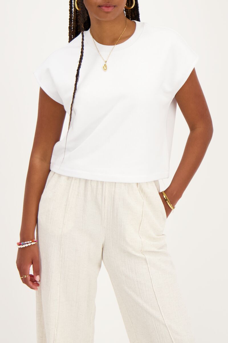 White muscle top sweat fabric | My Jewellery