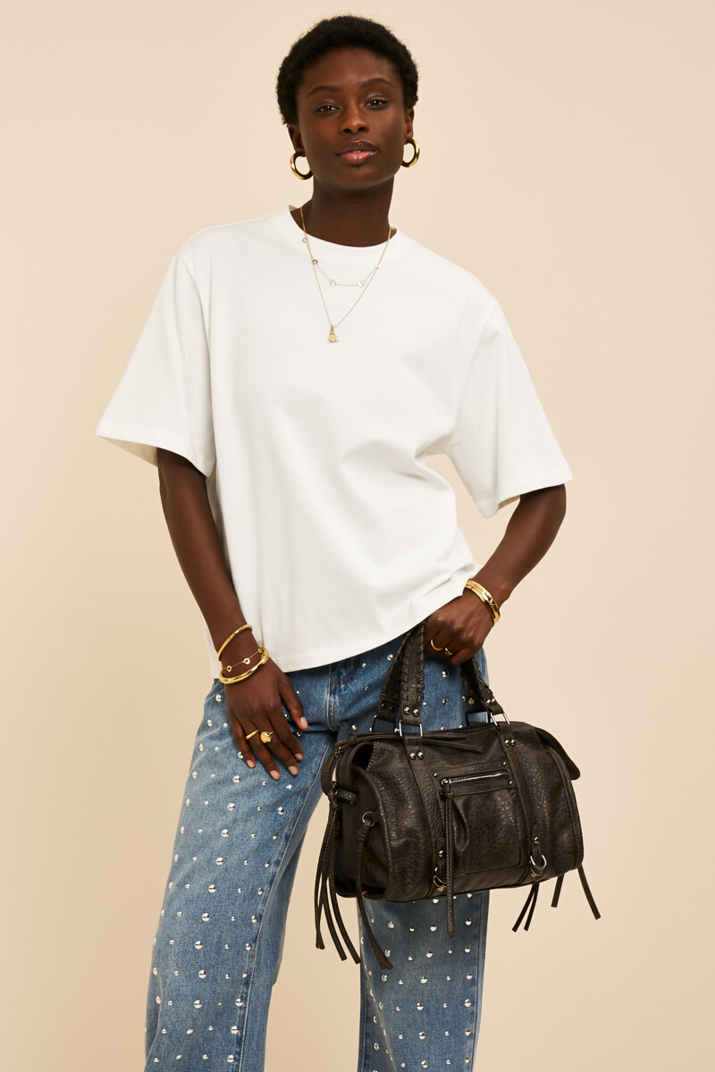 White oversized basic T-shirt | My Jewellery