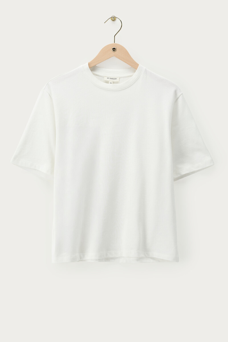 White oversized basic T-shirt | My Jewellery