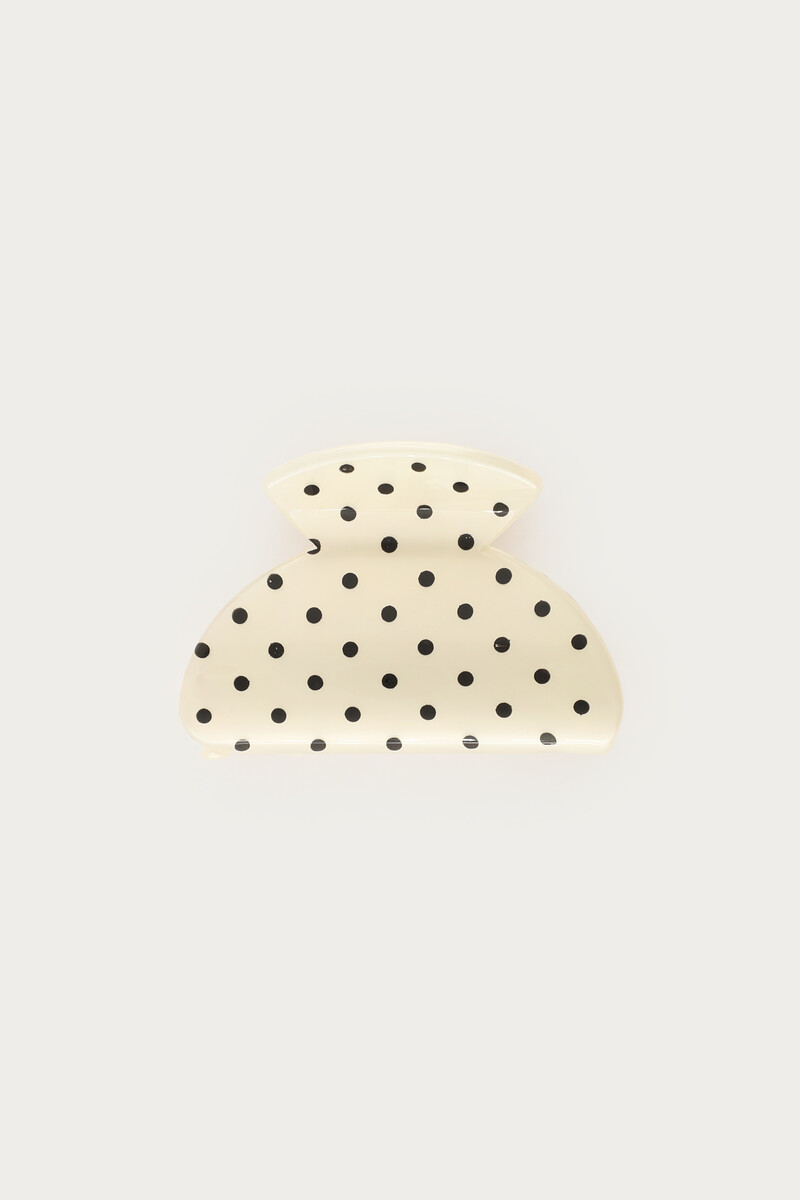 White polka dot hair clip | My Jewellery
