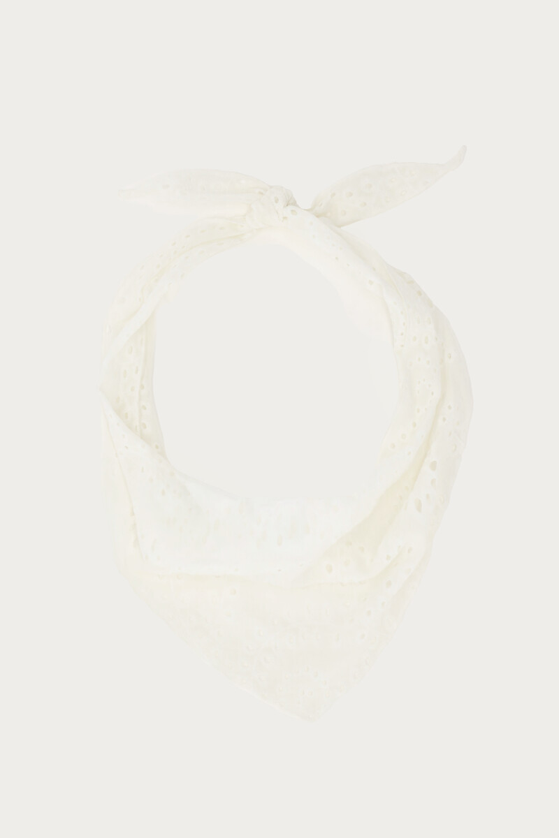 White scarf with embroidery | My Jewellery