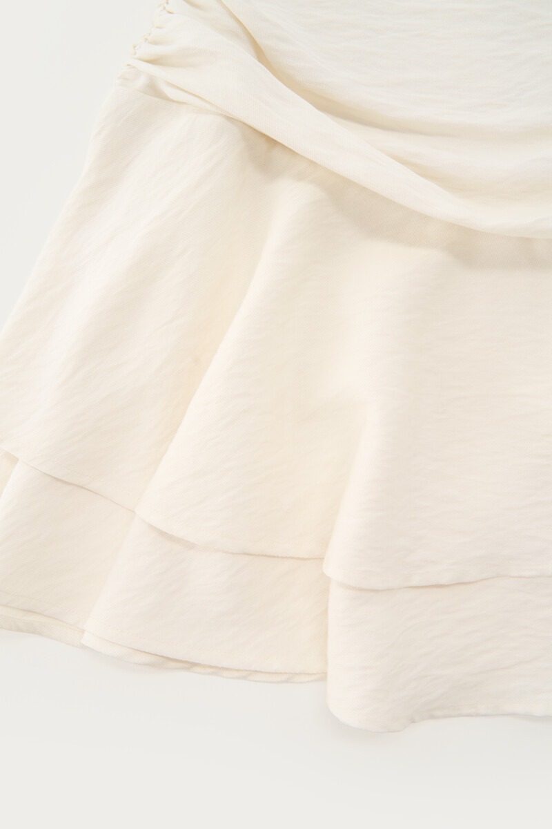White skirt with draping | My Jewellery