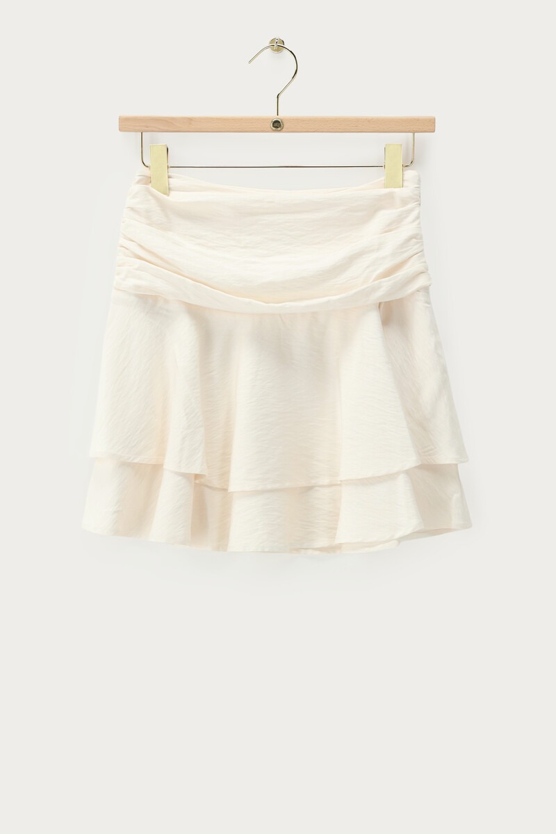 White skirt with draping | My Jewellery