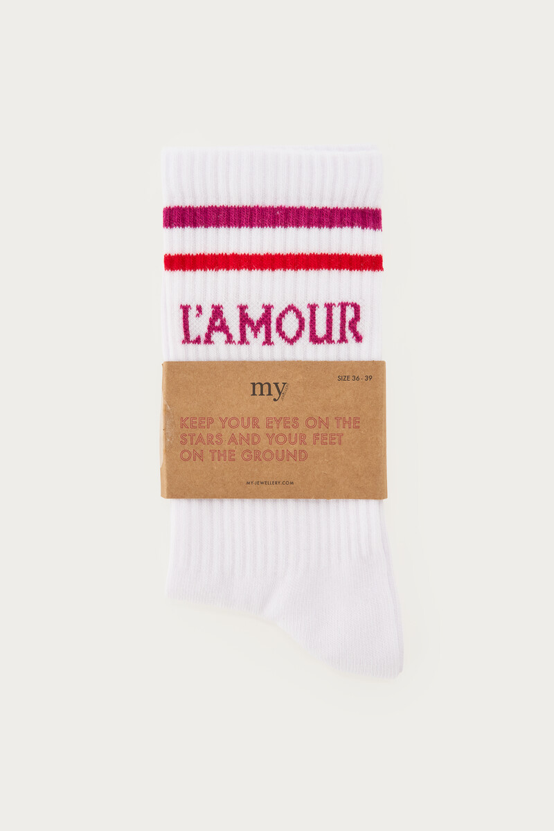 White socks "L'amour" | My Jewellery