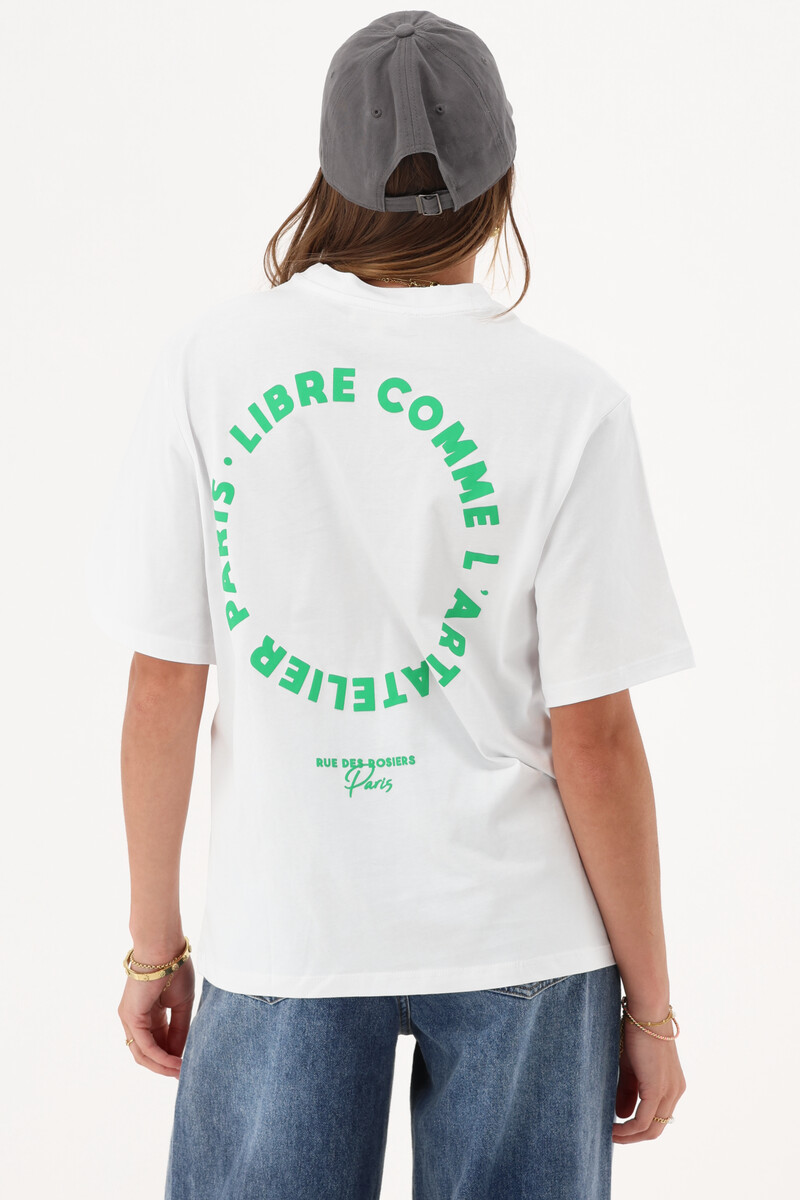 White T-shirt "Circle I'art" | My Jewellery