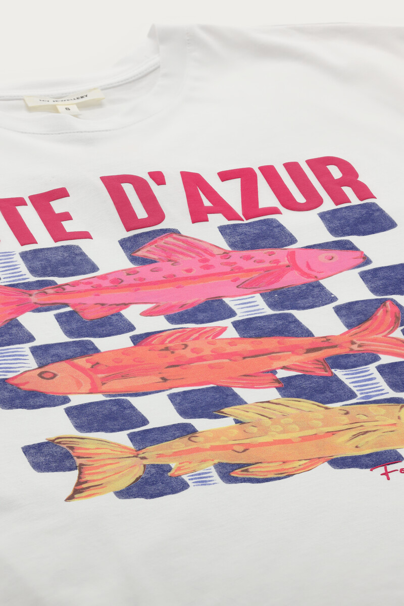 White T-shirt "Côte d'Azur" | My Jewellery