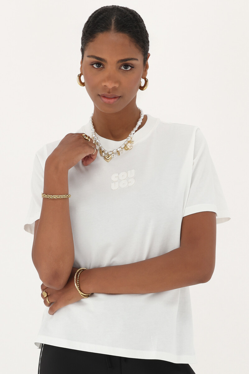 White T-shirt "Cou Cou" | My Jewellery