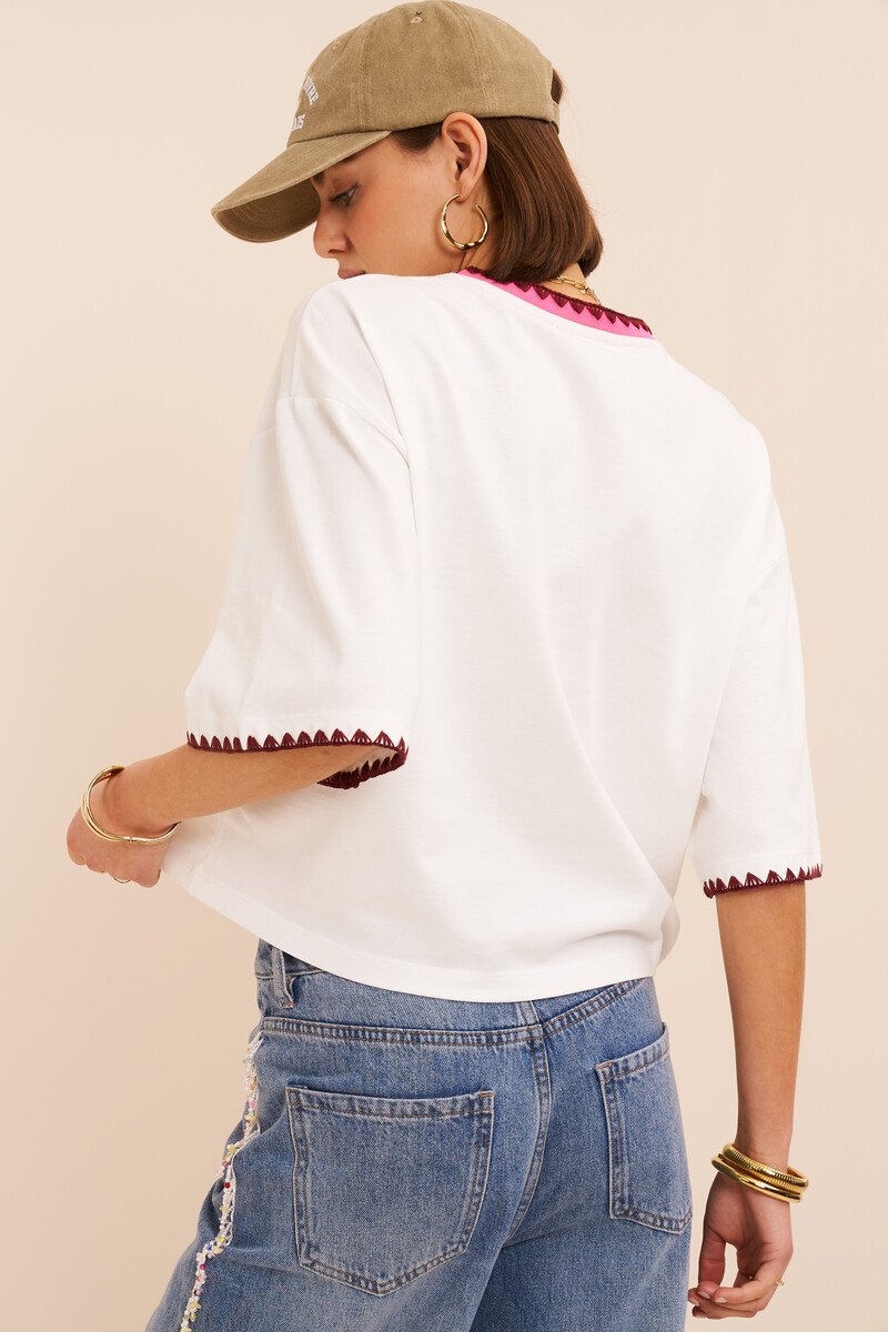 White T-shirt "J'aime le soleil" | My Jewellery