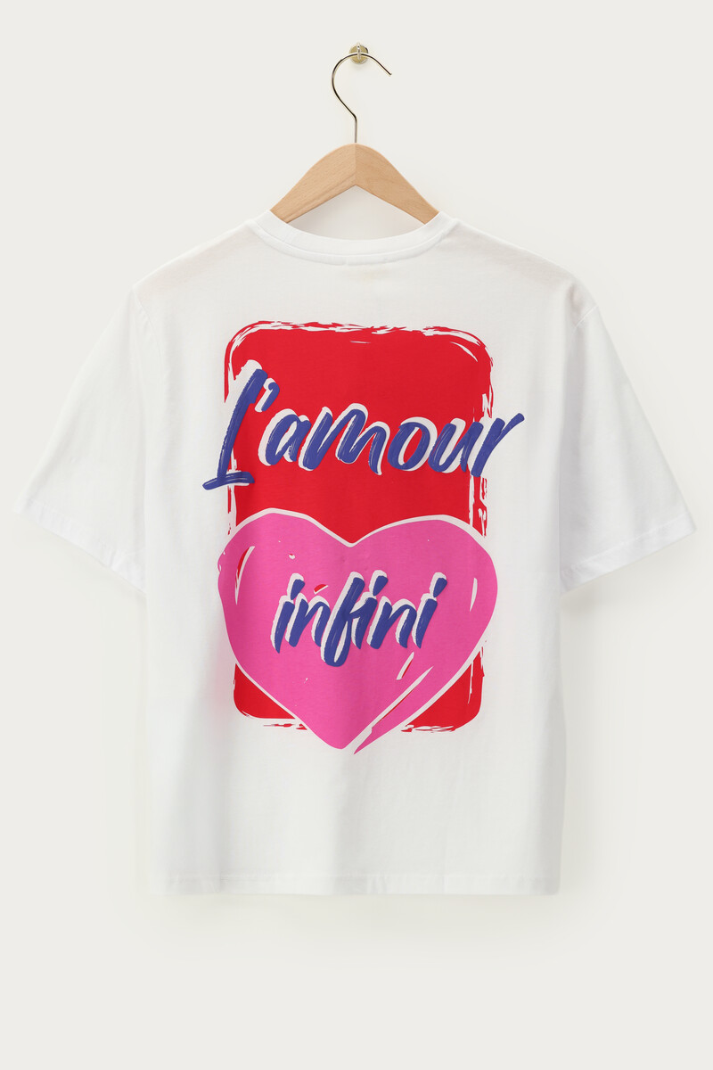 White T-shirt "L'amour infini" | My Jewellery