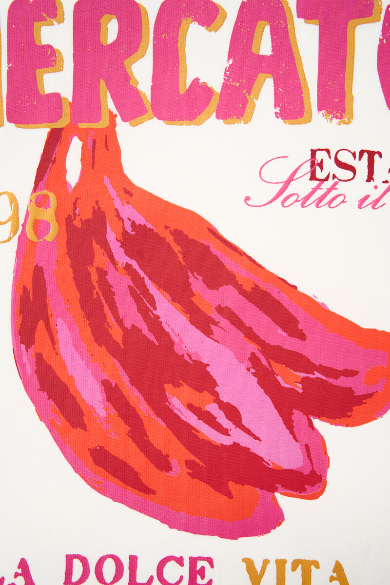 White T-shirt "Mercato banana" | My Jewellery