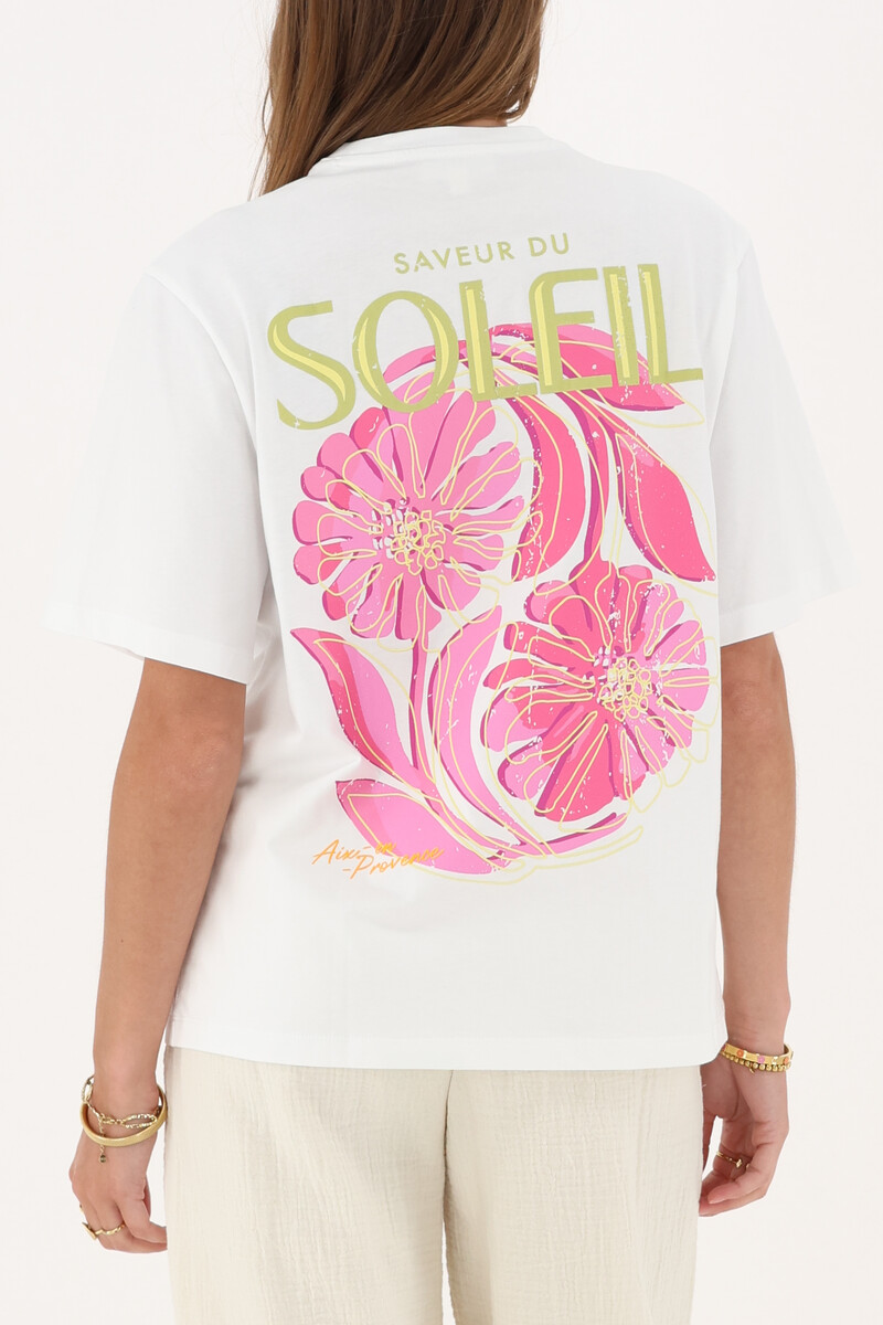 White T-shirt "Saveur du soleil" | My Jewellery