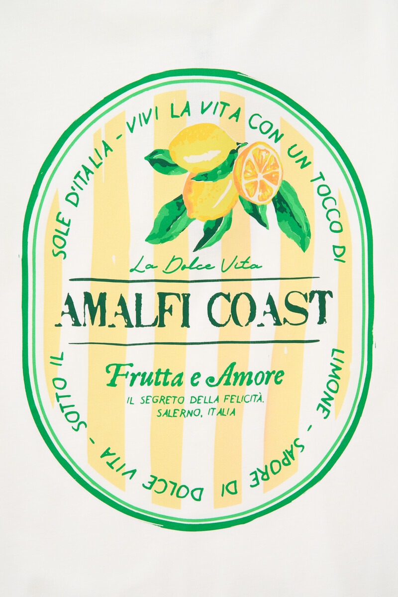 White T-shirt ''Amalfi coast'' | My Jewellery