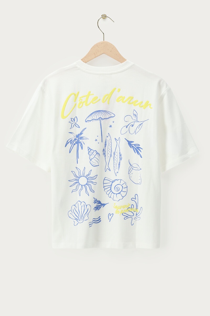 White T-shirt ''Cote d'azur'' |My Jewellery