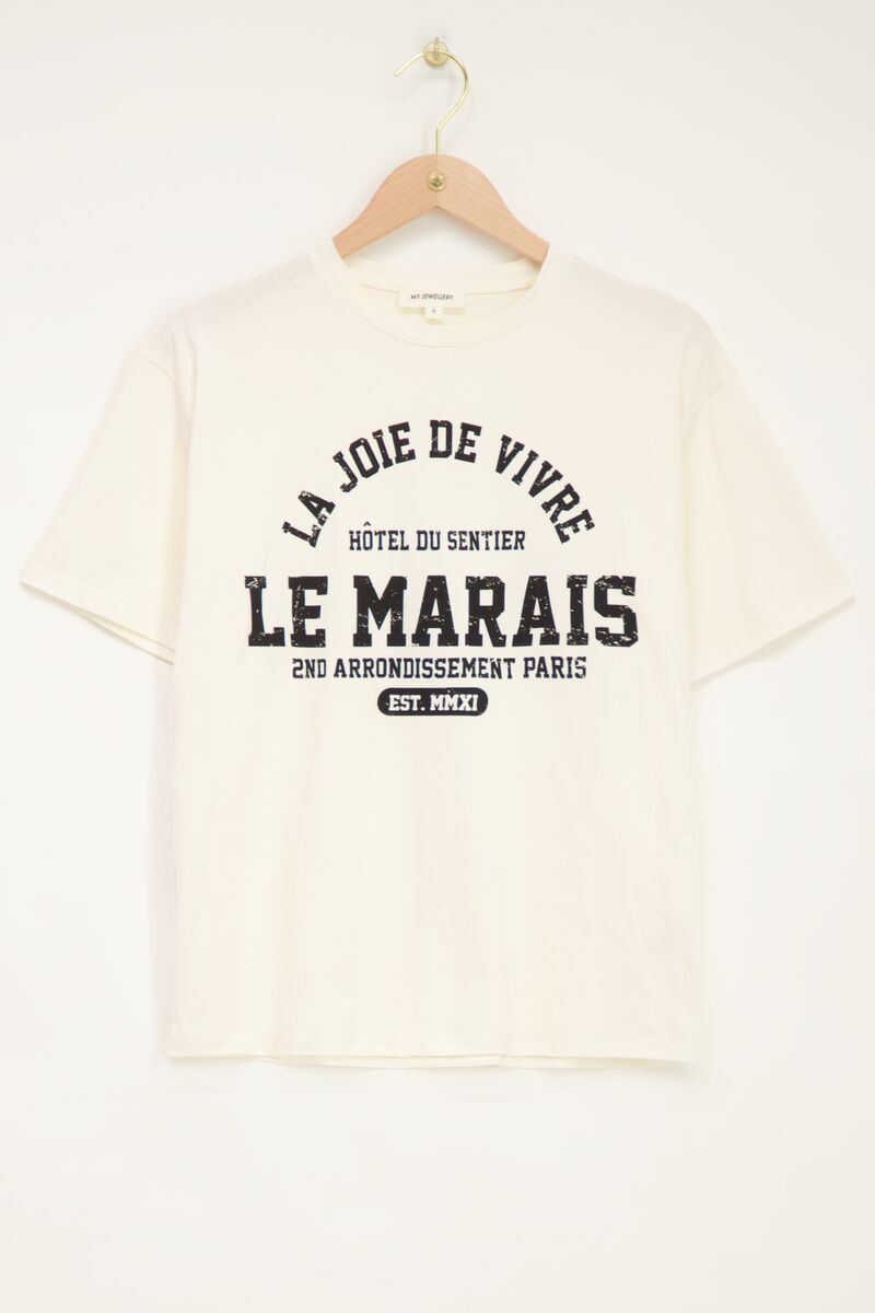 White t-shirt le marais | My Jewellery