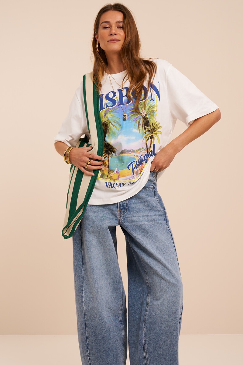 White T-shirt "Lisbon" | My Jewellery