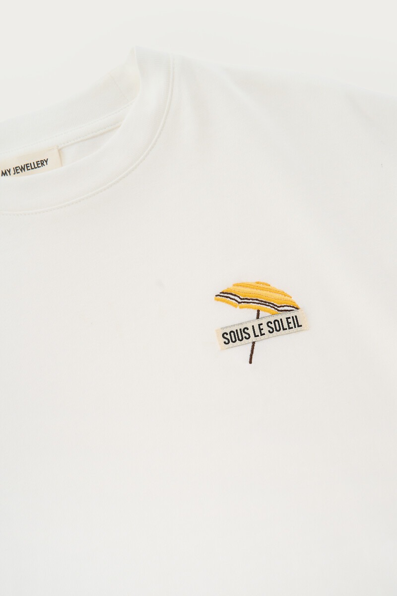 White T-shirt ''Sous le soleil'' | My Jewellery
