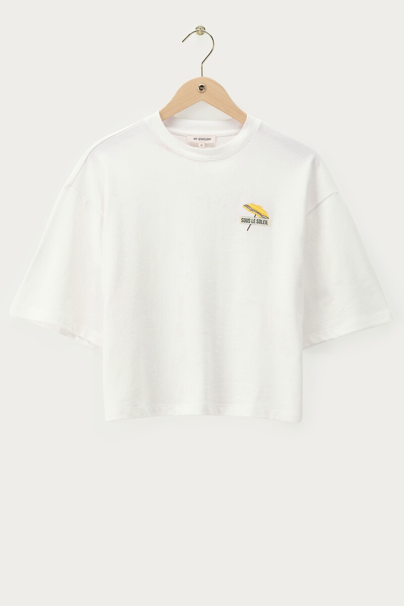 White T-shirt ''Sous le soleil'' | My Jewellery