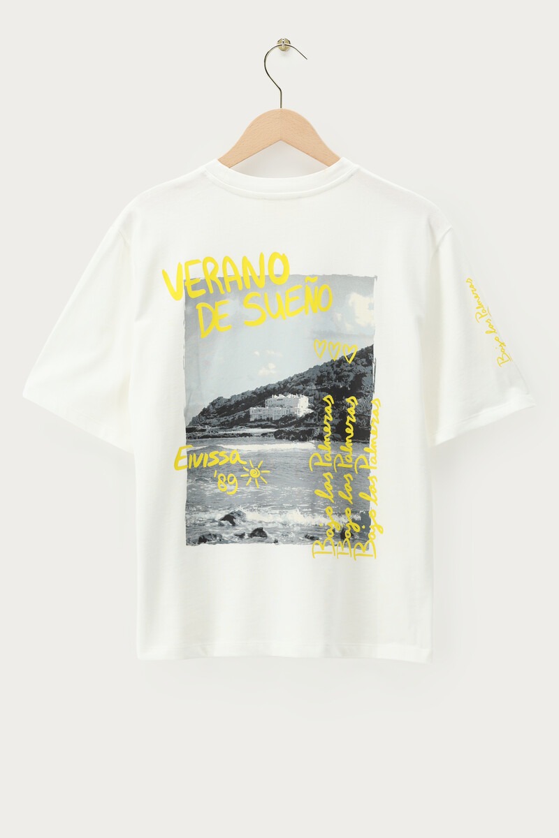 White T-shirt ''Verano de sueno'' | My Jewellery