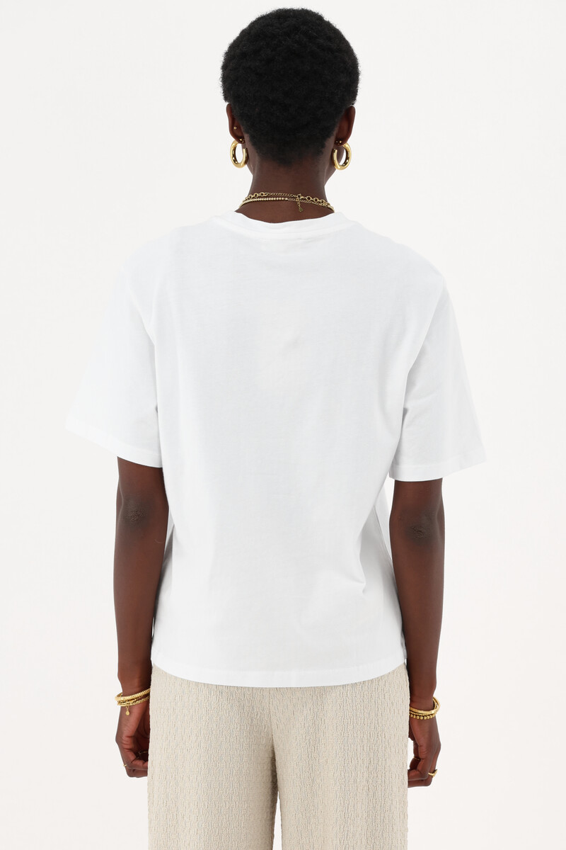 White T-shirt with a lobster detail | My Jewellery