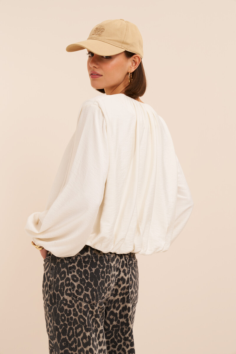 White top in balloon look with zip | My Jewellery