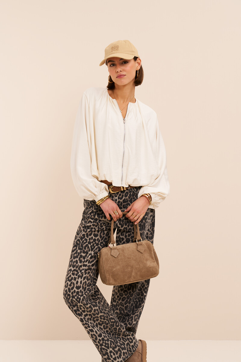 White top in balloon look with zip | My Jewellery