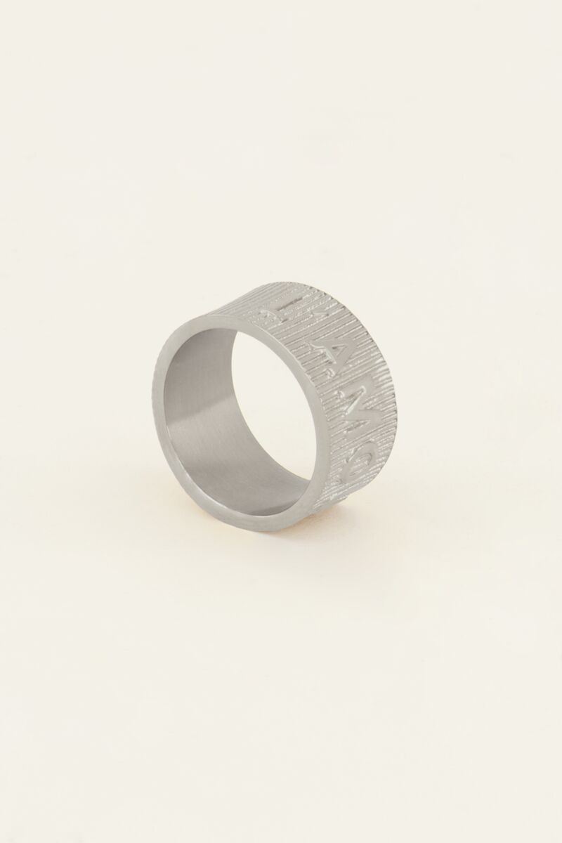 My jewellery Brede ring l'amour tekst