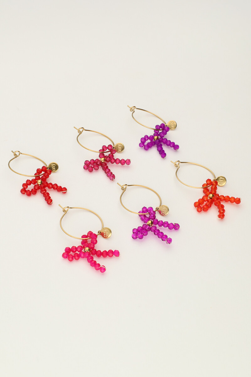 Wine glass charms with bows | My Jewellery