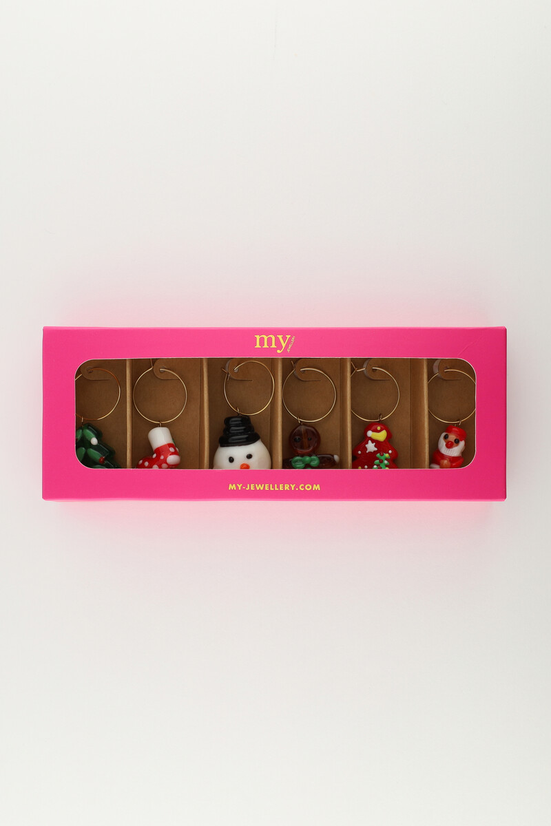 Christmas wine glass charms | My Jewellery