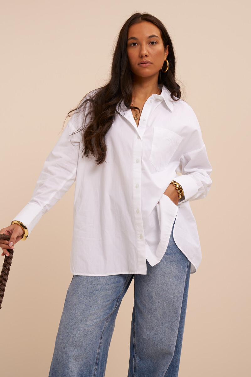 White oversized basic blouse | My Jewellery