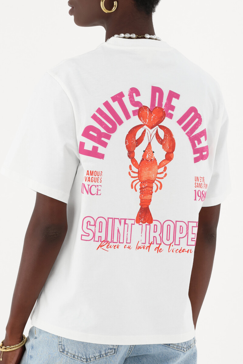 White T-shirt "Fruit de mer" | My Jewellery