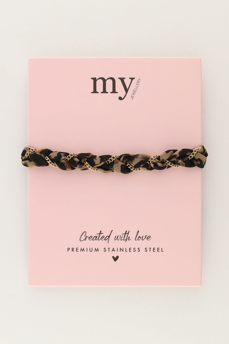 Braided bracelet with panther print | My Jewellery