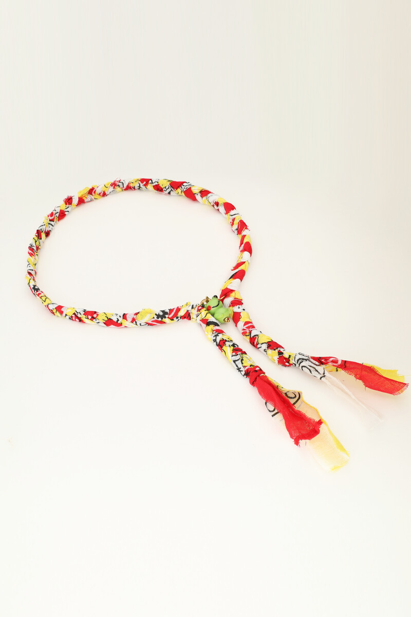 Braided Oeteldonk necklace with frog | My Jewellery