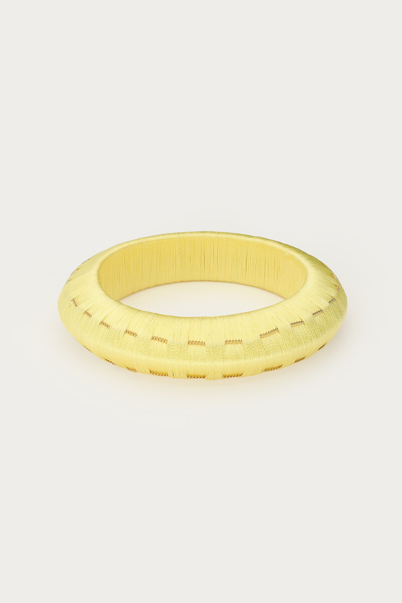 Yellow bangle of yarn | My Jewellery