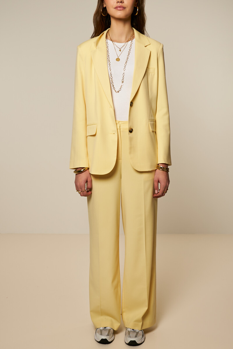 Yellow basic wide leg pants | My Jewellery