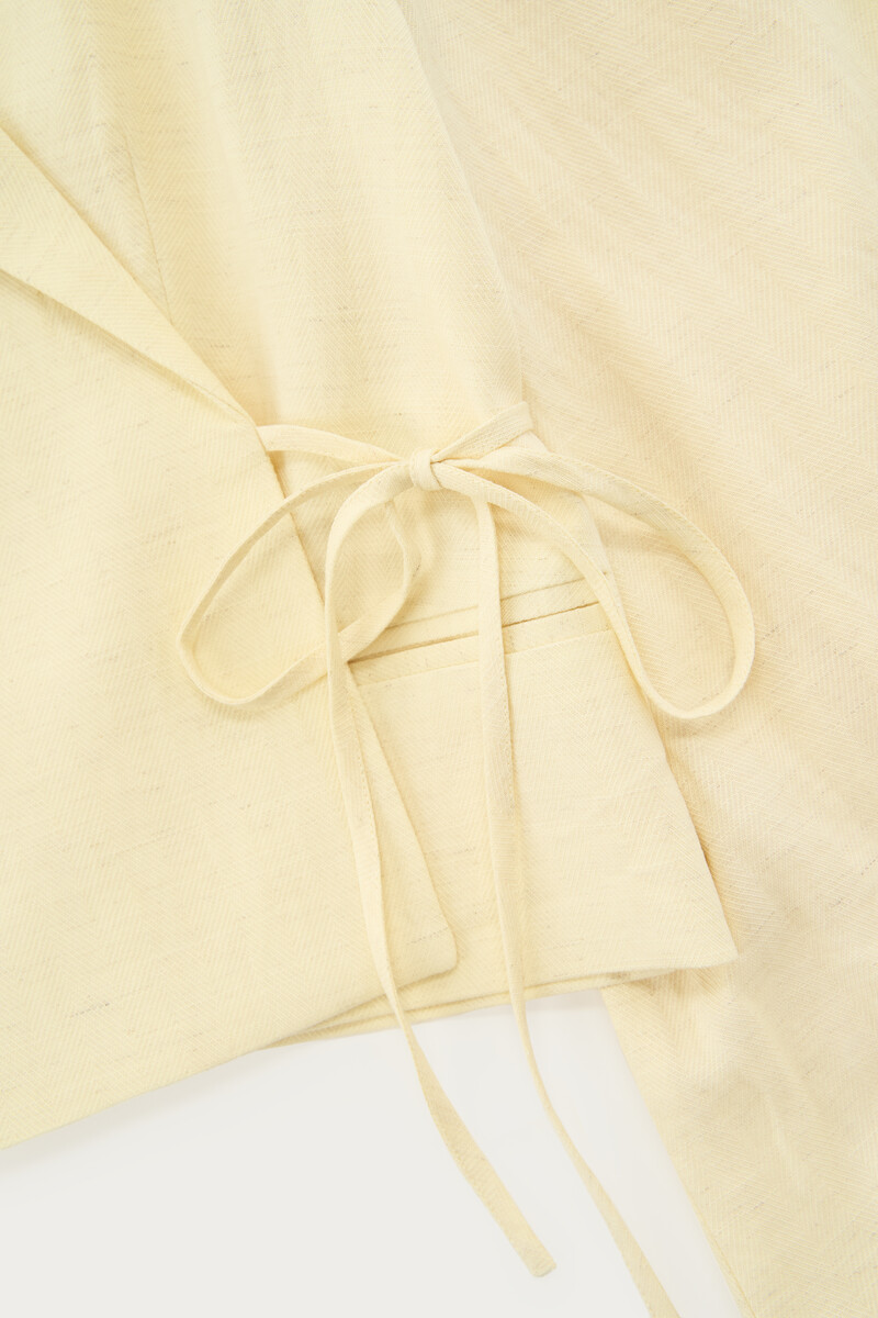 Yellow blazer with puff sleeves | My Jewellery