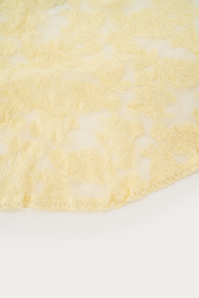 Yellow lace scarf | My Jewellery