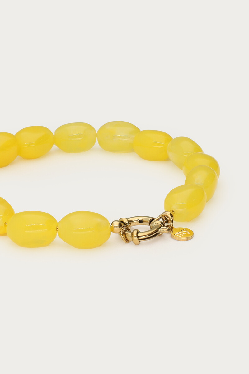 Yellow minimalist beaded bracelet | My Jewellery