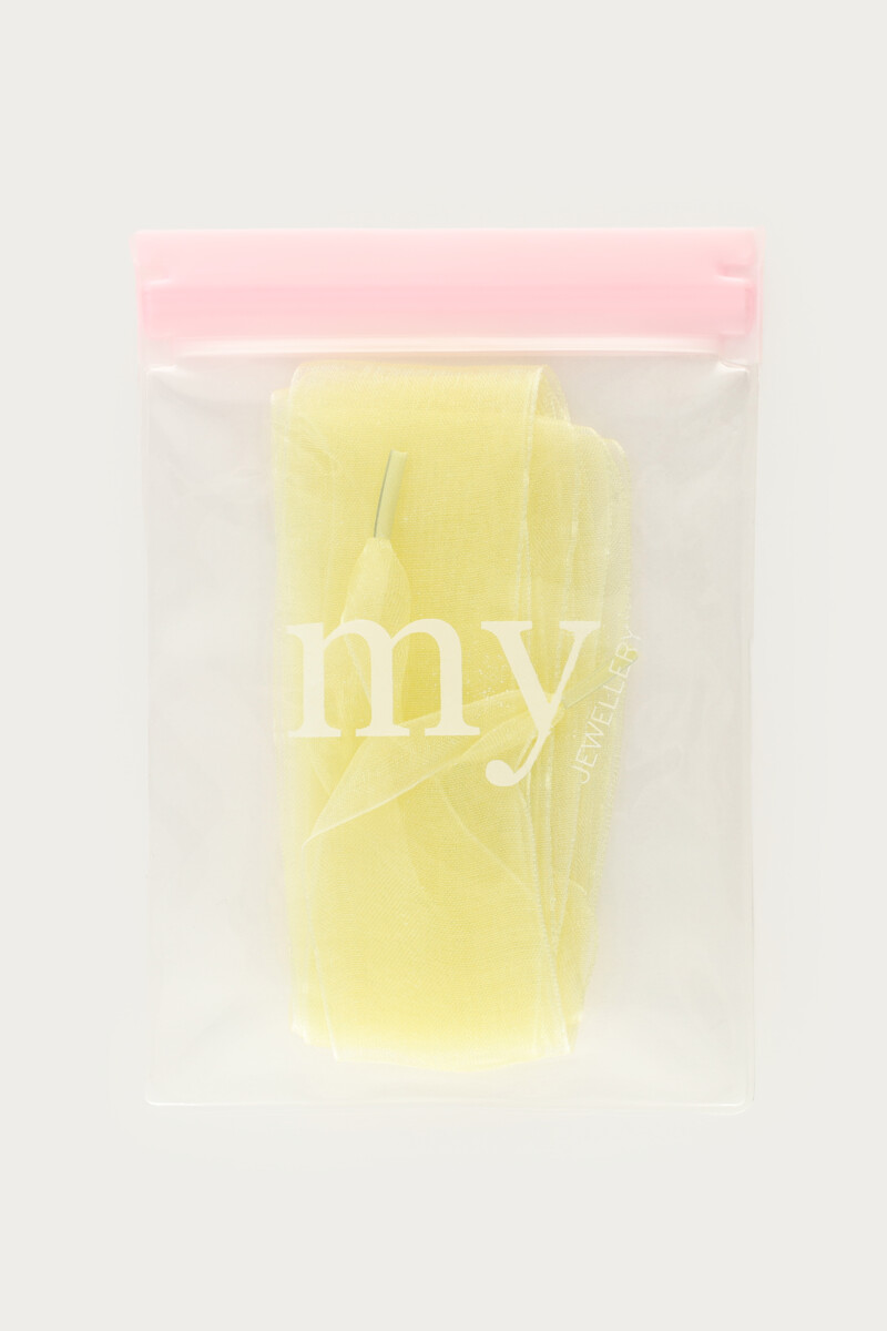 Yellow organza laces | My Jewellery