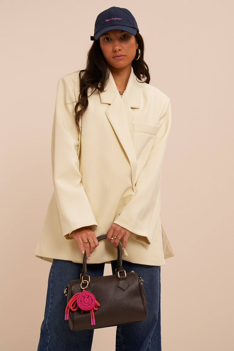 Yellow oversized blazer with overlap | My Jewellery