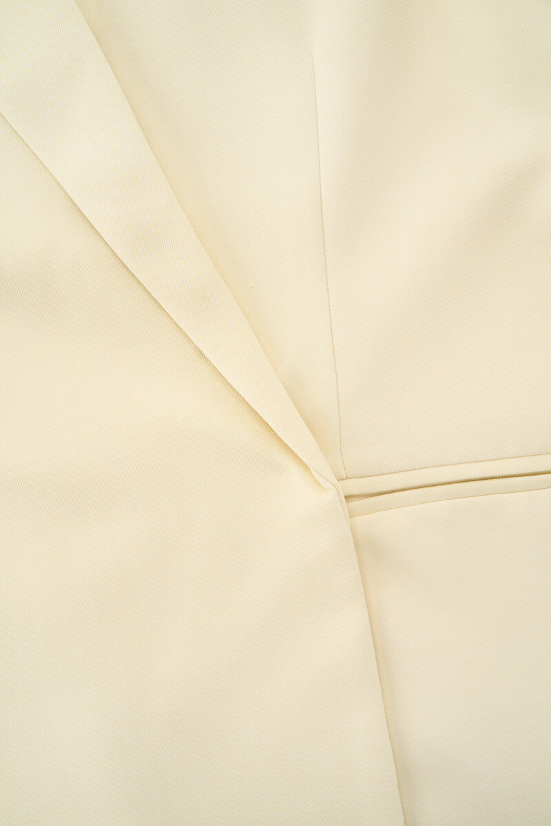 Yellow oversized blazer with overlap | My Jewellery