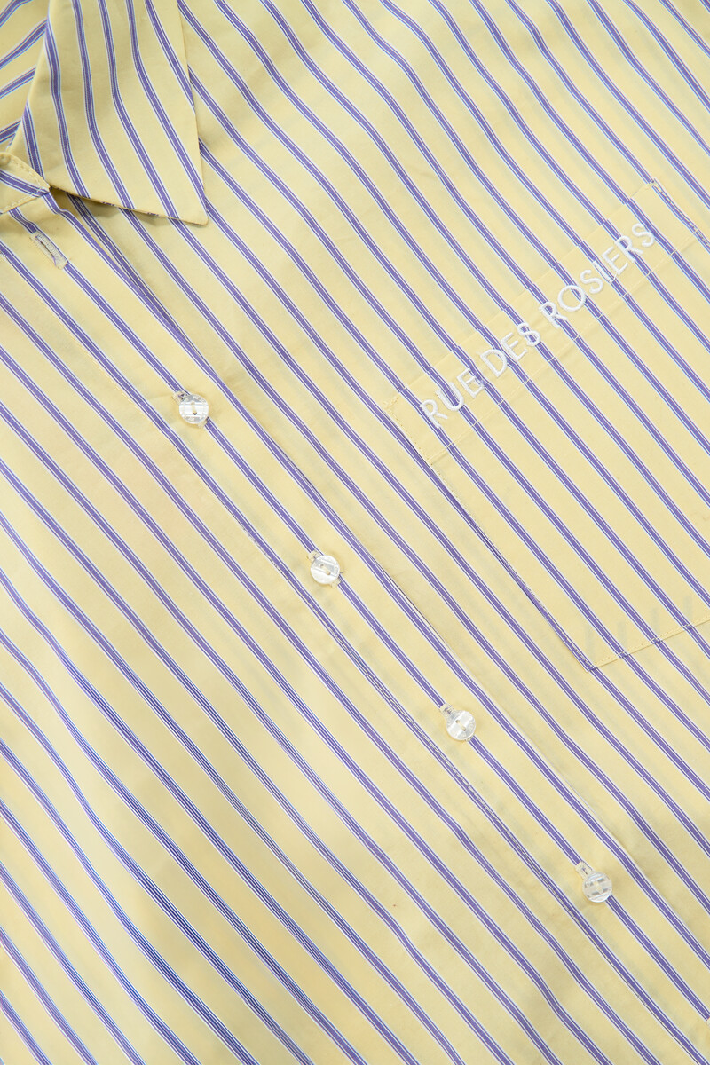 Yellow striped cropped blouse | My Jewellery