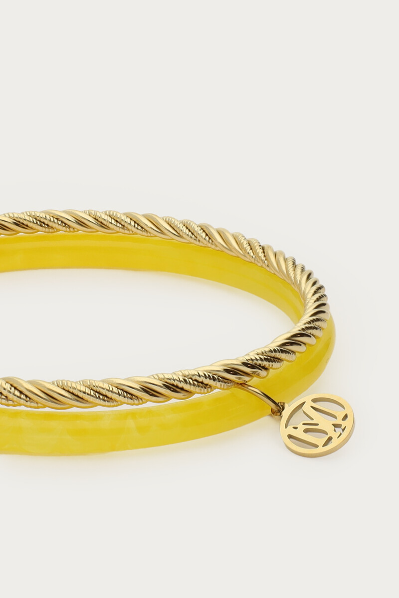 Yellow thin bangle set | My Jewellery
