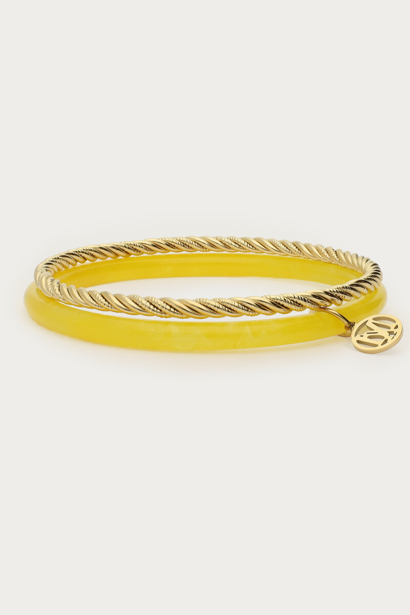 Yellow thin bangle set | My Jewellery